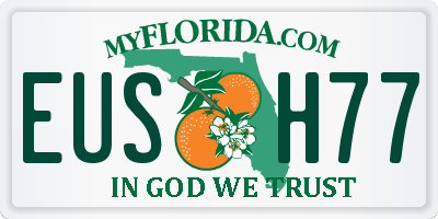FL license plate EUSH77