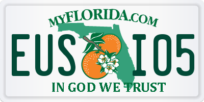 FL license plate EUSI05