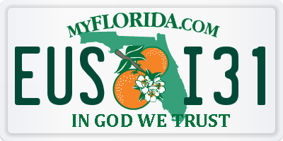FL license plate EUSI31