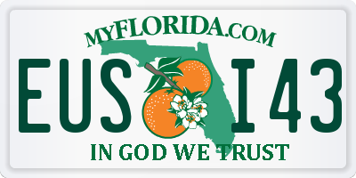 FL license plate EUSI43