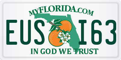 FL license plate EUSI63
