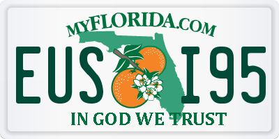 FL license plate EUSI95