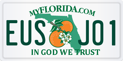FL license plate EUSJ01