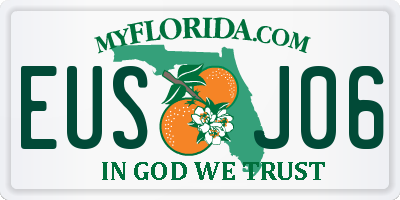 FL license plate EUSJ06