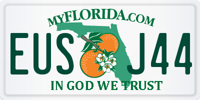 FL license plate EUSJ44