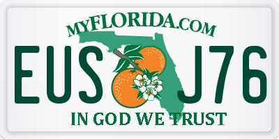 FL license plate EUSJ76