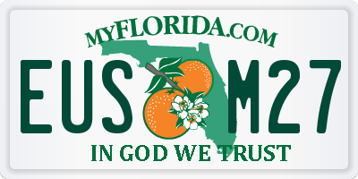 FL license plate EUSM27