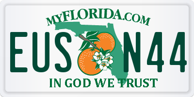 FL license plate EUSN44