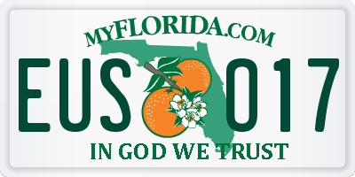 FL license plate EUSO17