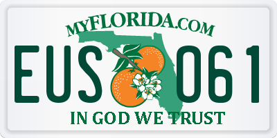 FL license plate EUSO61