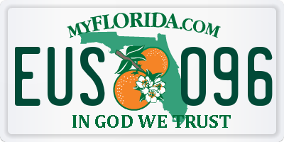 FL license plate EUSO96