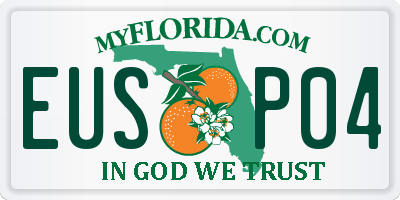 FL license plate EUSP04