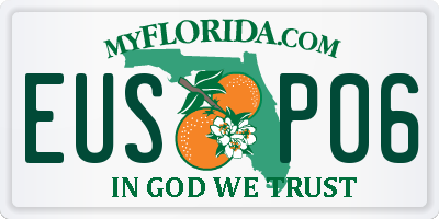 FL license plate EUSP06