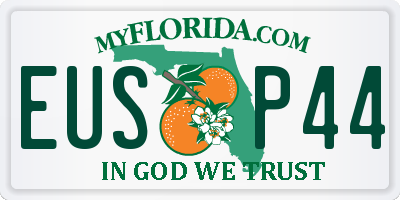 FL license plate EUSP44