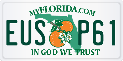 FL license plate EUSP61
