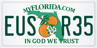 FL license plate EUSR35