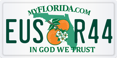 FL license plate EUSR44