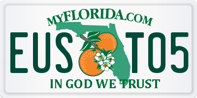 FL license plate EUST05