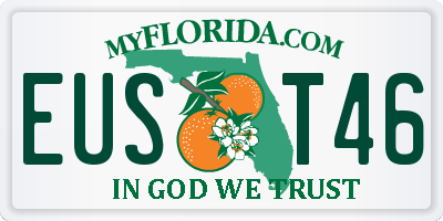 FL license plate EUST46