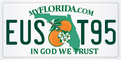 FL license plate EUST95
