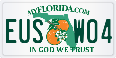 FL license plate EUSW04