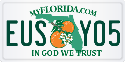 FL license plate EUSY05