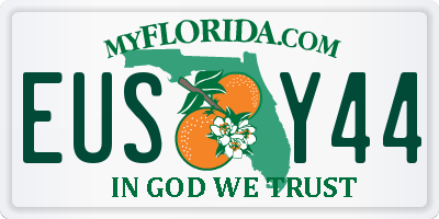 FL license plate EUSY44