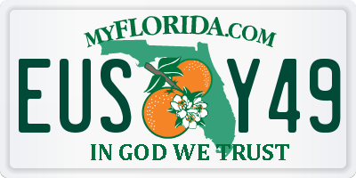 FL license plate EUSY49