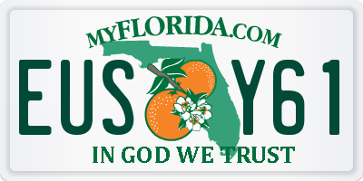 FL license plate EUSY61