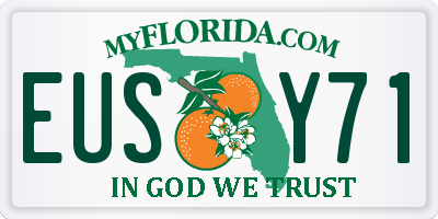 FL license plate EUSY71