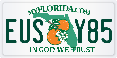 FL license plate EUSY85