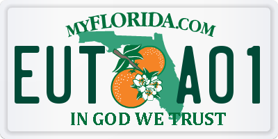 FL license plate EUTA01