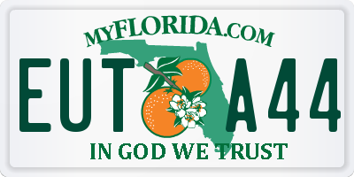 FL license plate EUTA44