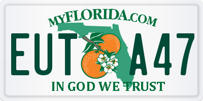 FL license plate EUTA47