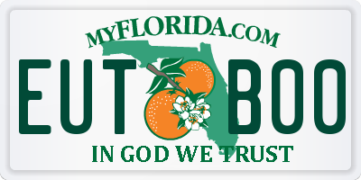 FL license plate EUTB00