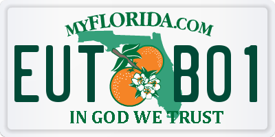 FL license plate EUTB01
