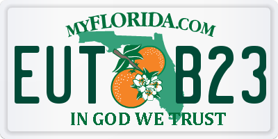 FL license plate EUTB23