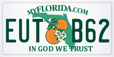 FL license plate EUTB62