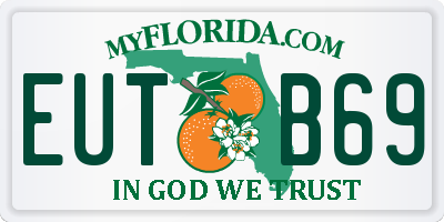 FL license plate EUTB69