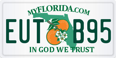 FL license plate EUTB95