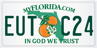 FL license plate EUTC24