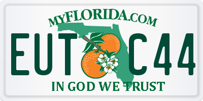 FL license plate EUTC44