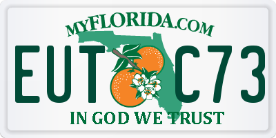 FL license plate EUTC73