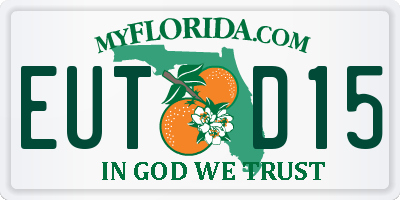 FL license plate EUTD15