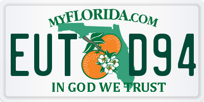 FL license plate EUTD94