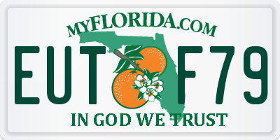 FL license plate EUTF79