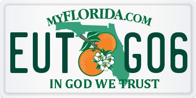 FL license plate EUTG06
