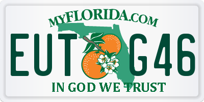 FL license plate EUTG46
