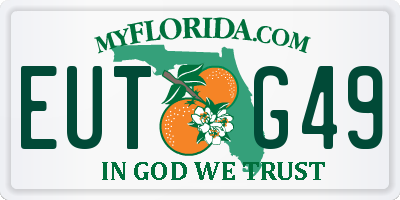 FL license plate EUTG49