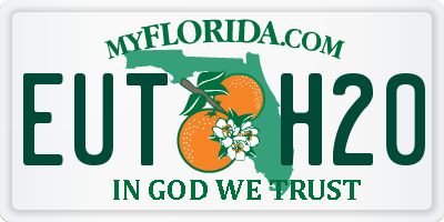 FL license plate EUTH20